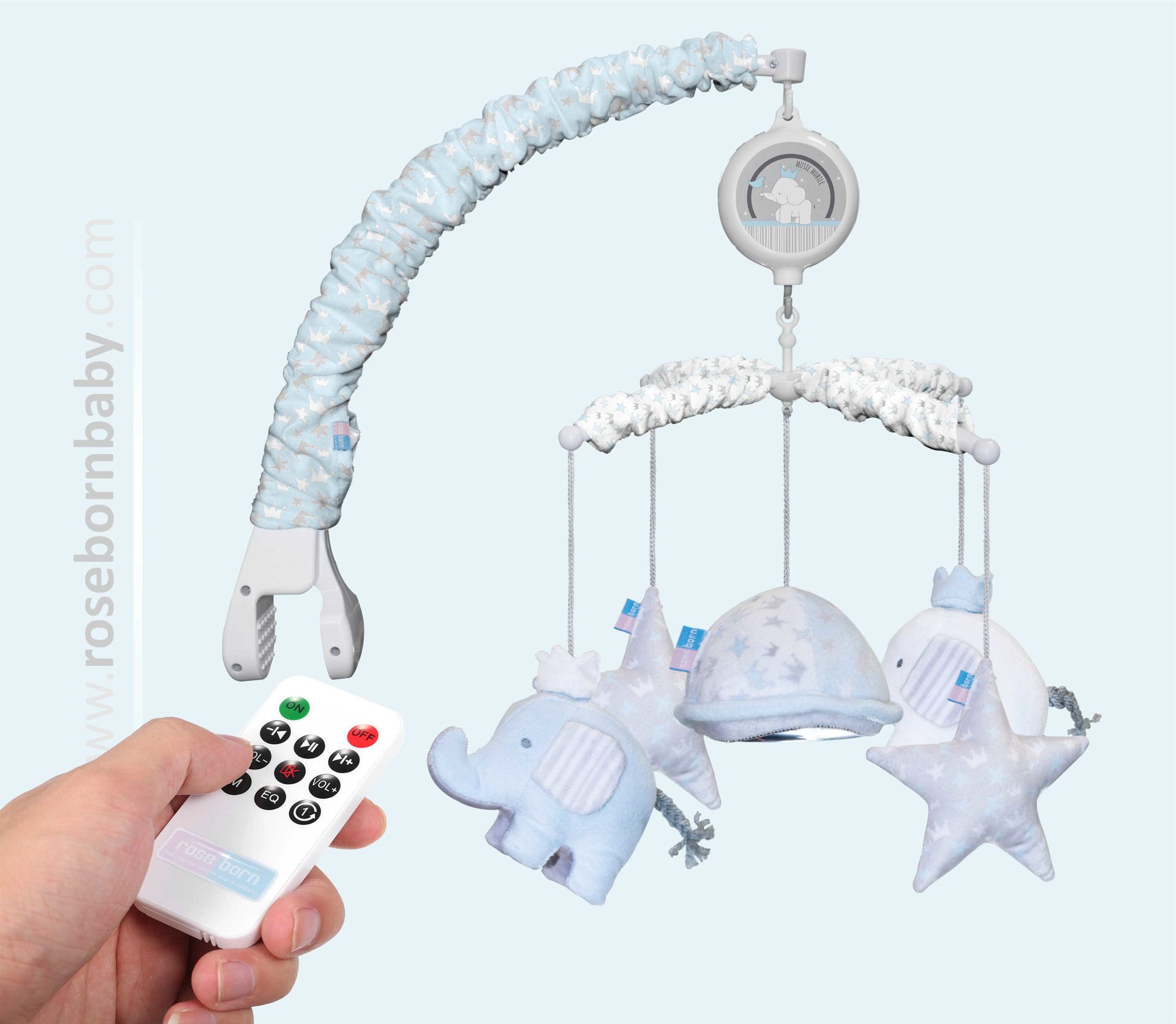 ENDLESS LOVE BOY آویز موزیکال ریموت دار تخت نوزاد ENDLESS LOVE-BOY