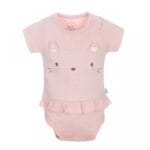 زیر دکمه آستین کوتاه طرح بالرین نیلی