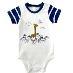 سرهمی نوزاد زیر دکمه دار آستین کوتاه فرندز