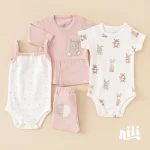 ست جعبه ای 13 تکه بیمارستانی نیلی Nili طرح قلب صورتی - Image 3